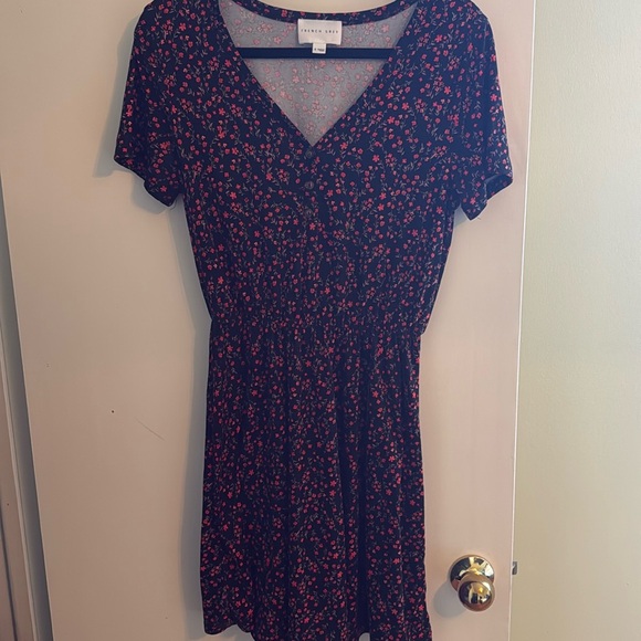 French Grey Black Floral Dress - Picture 3 of 3